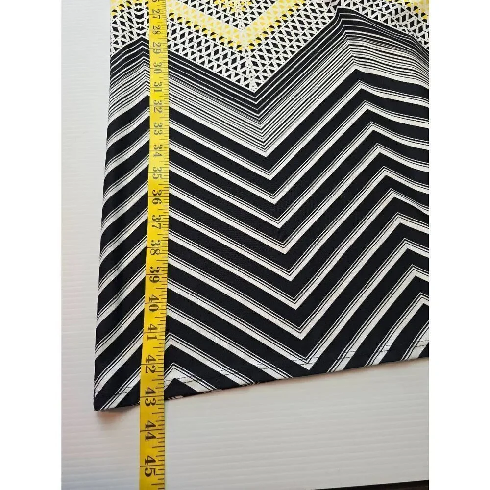 AGB Maxi Skirt Sz XL Yellow/Black/White